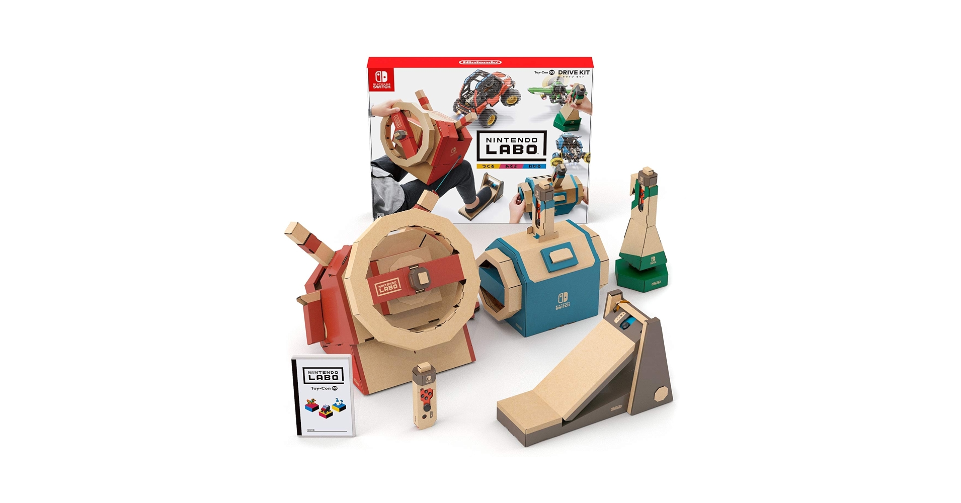 ニンテンドーLABO Toy-Con03 ドライブキット　おかたづけボックス付き Amazon.com: Nintendo Labo Toy-Con 03: Vehicle Drive Kit